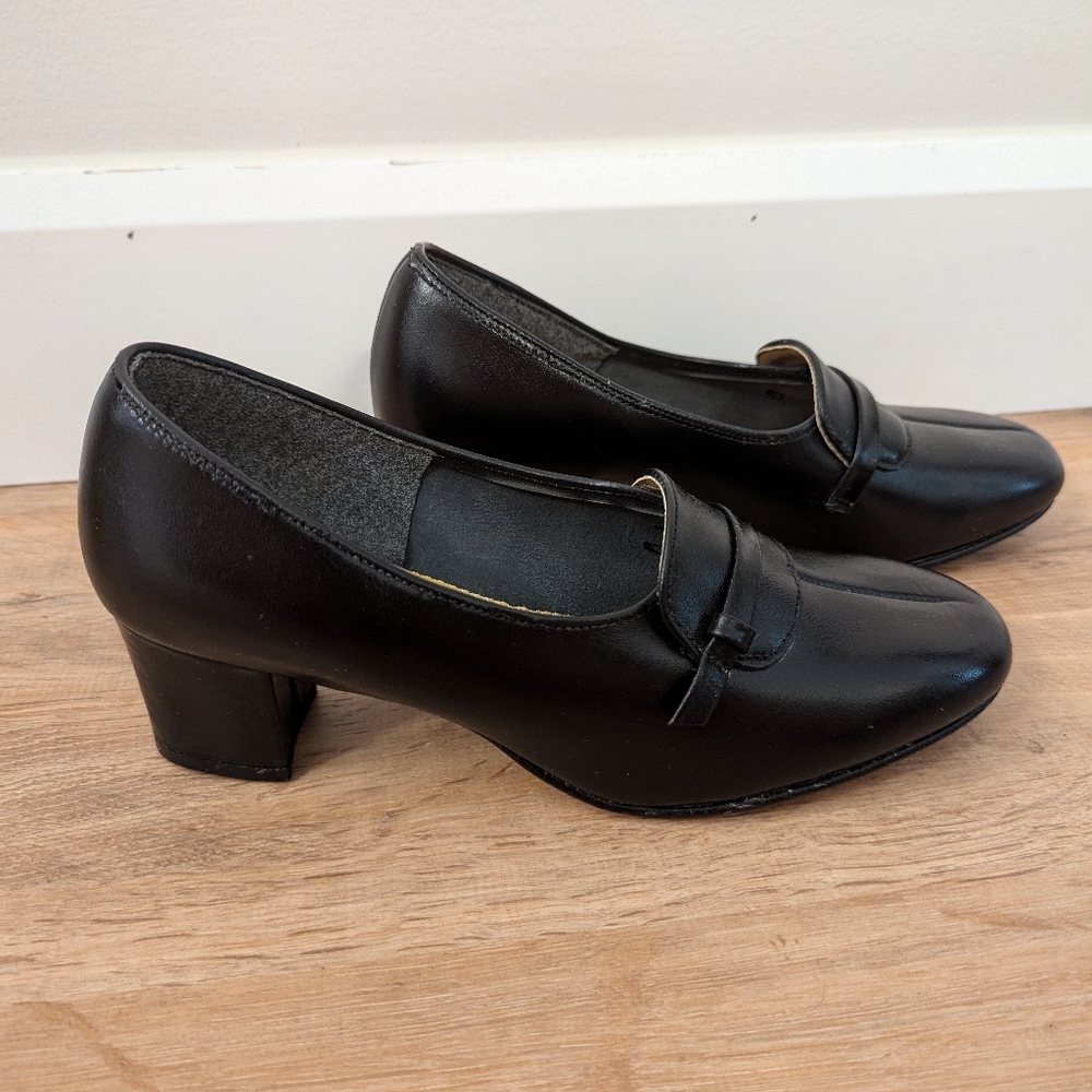 Vintage Oomphies By Kaufman Leather Heels - Picture 6 of 12